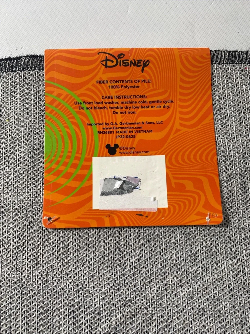 NEW-Disney Mickey Mouse Skeleton Halloween Accent Rug Mat 20”x32” Trick Or Treat